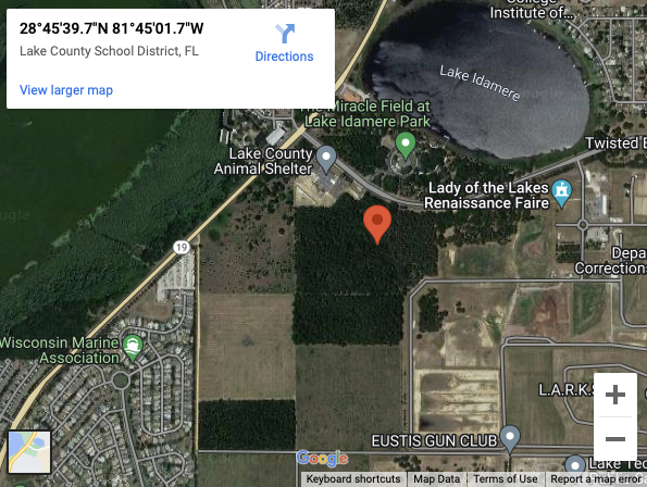 Lake County School District, FL map