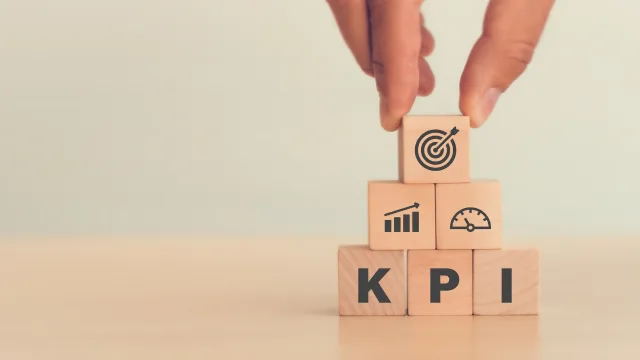 Building blocks spell KPI for Key Points of Interest